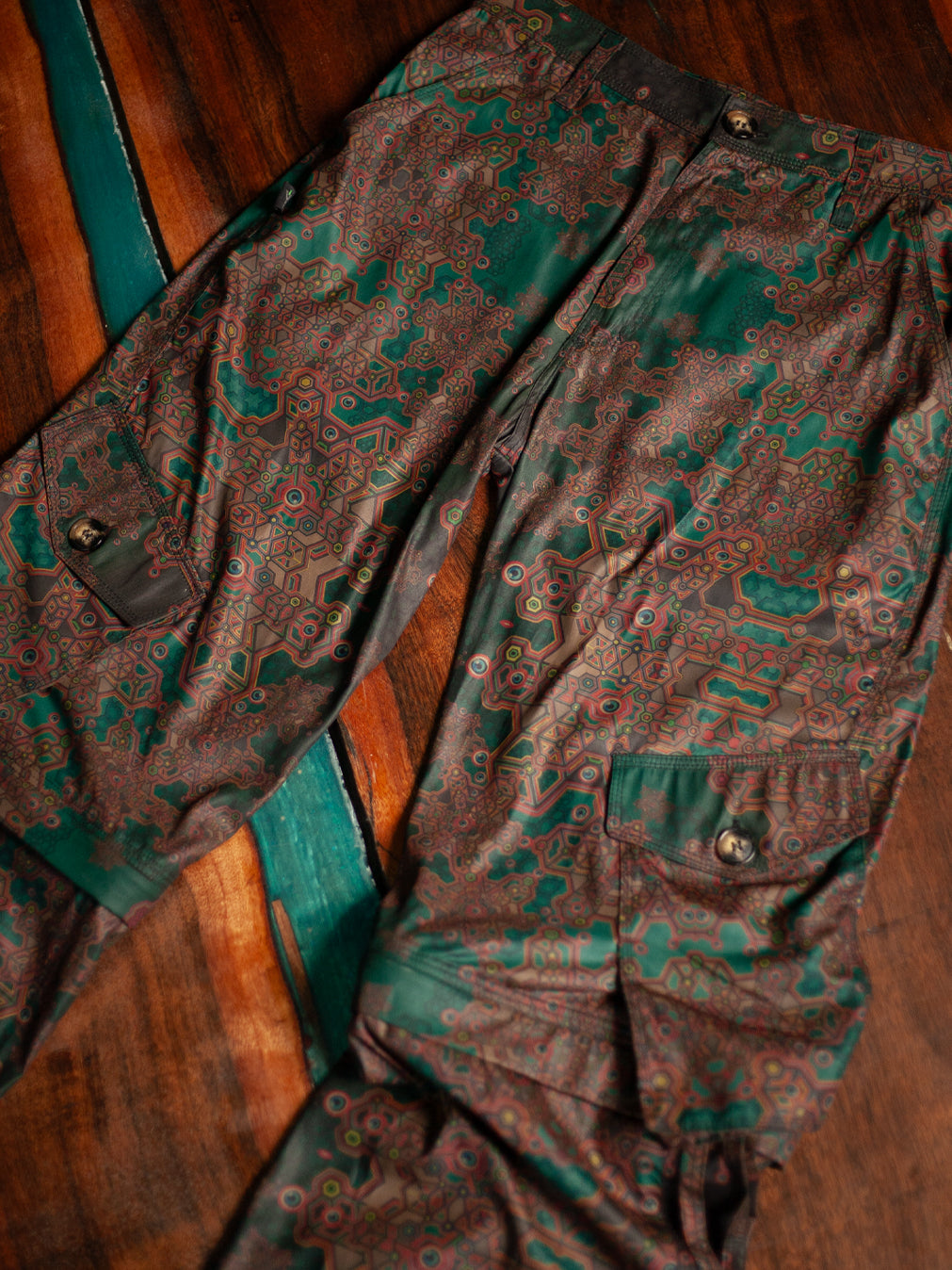Pants Woman / Baggy Pockets Sky - ATLANTHEON Olive